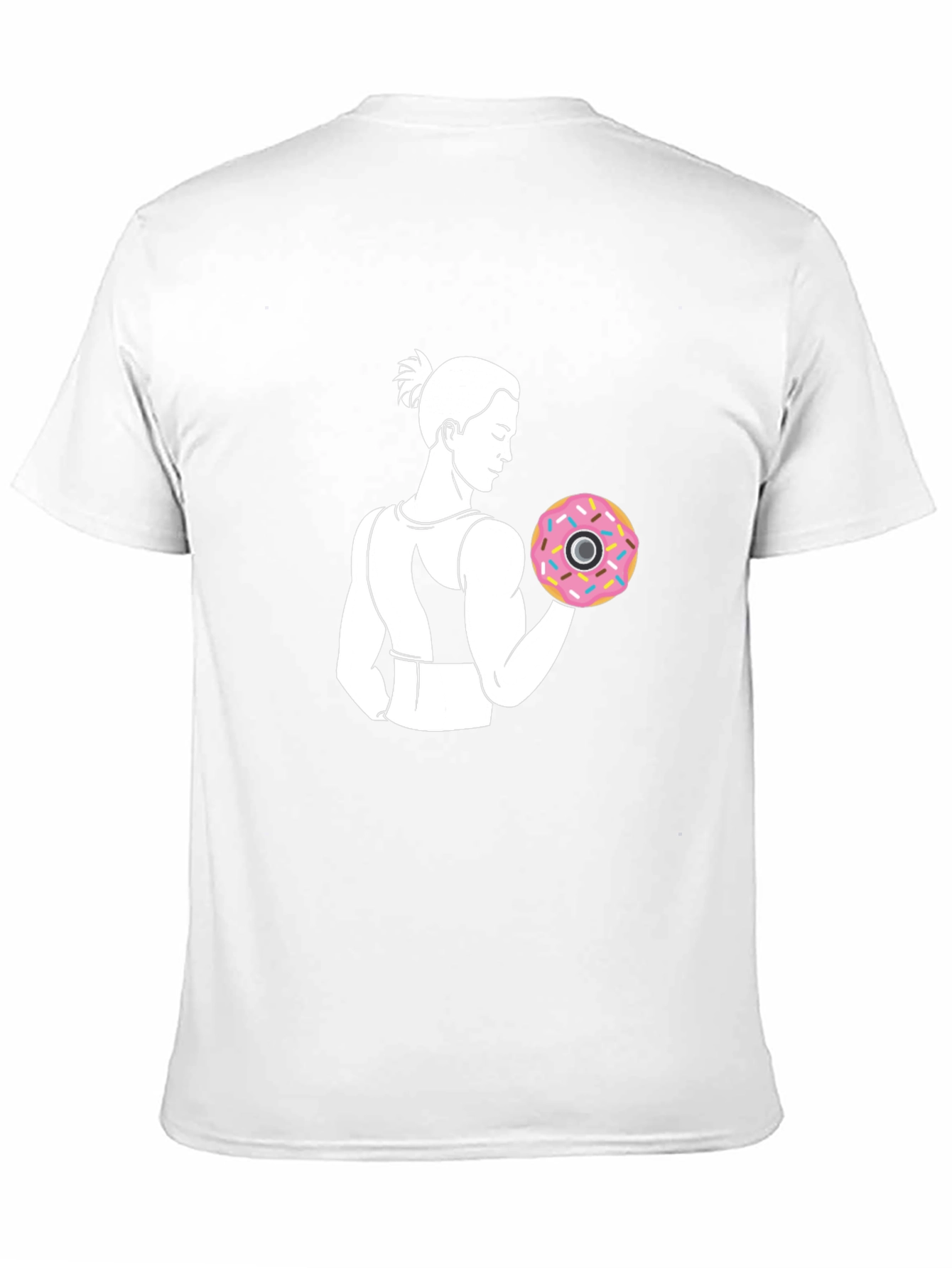 Donut Weightlifting Black T-Shirt