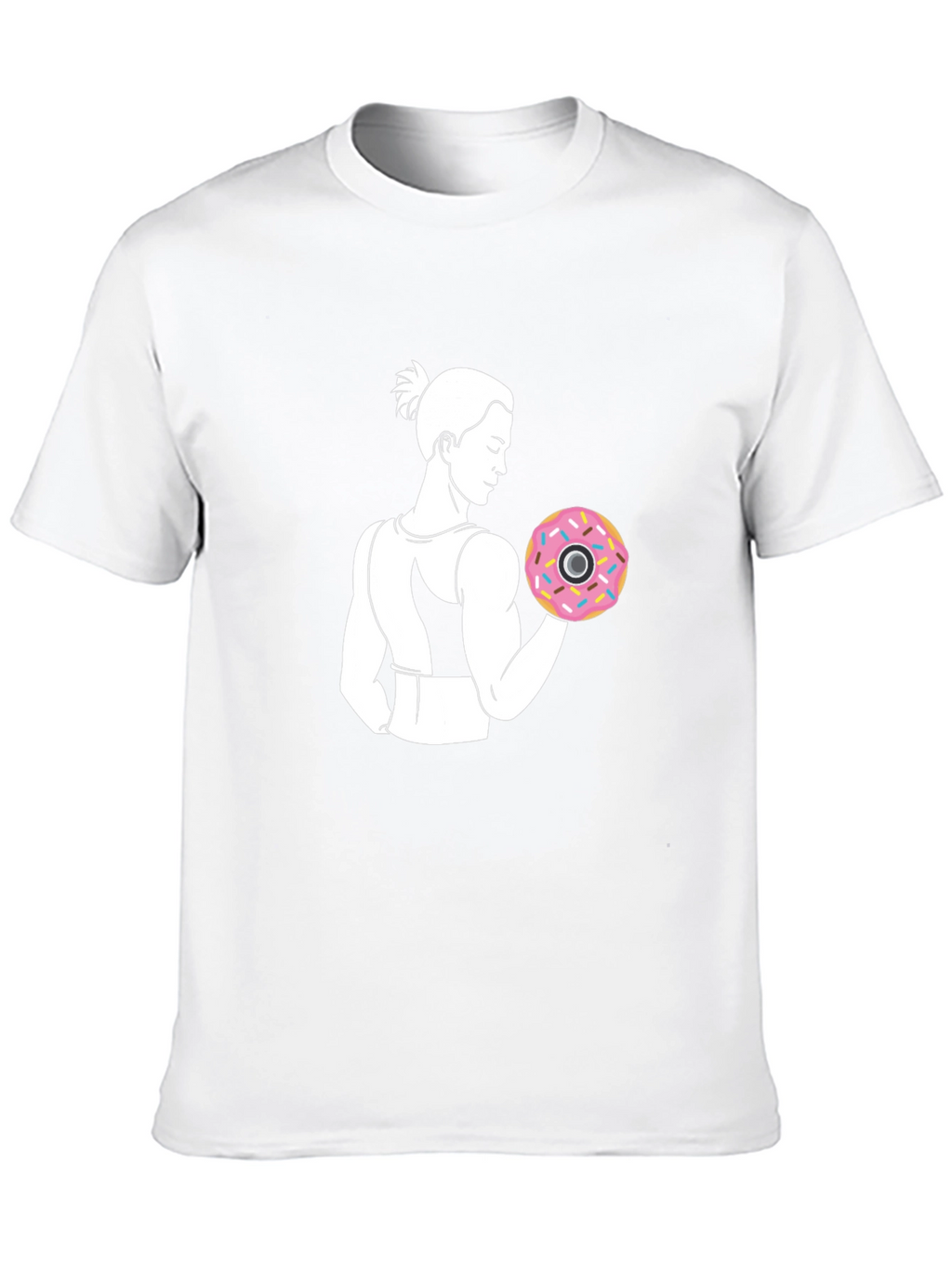 Donut Weightlifting Black T-Shirt