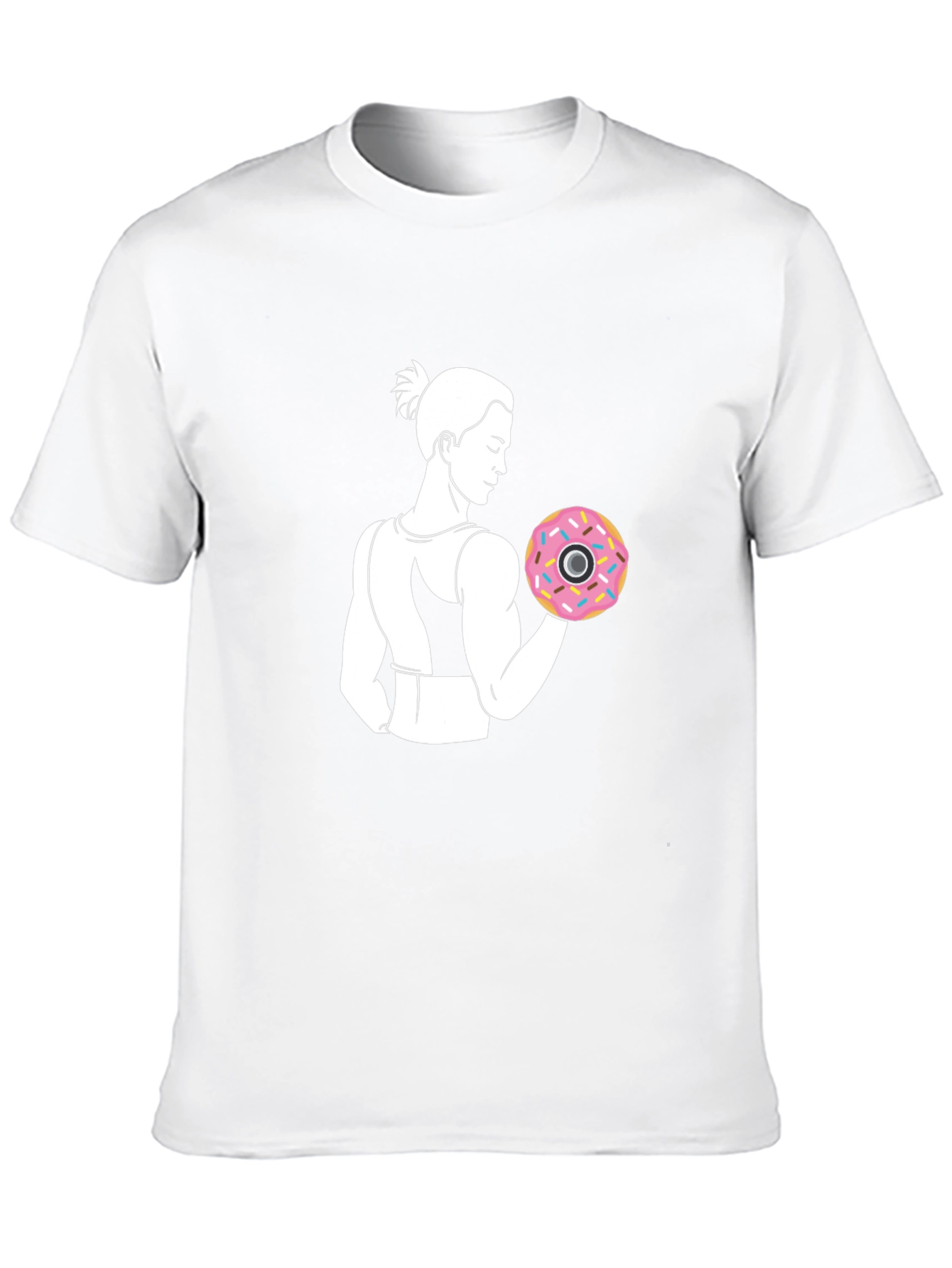 Donut Weightlifting Black T-Shirt