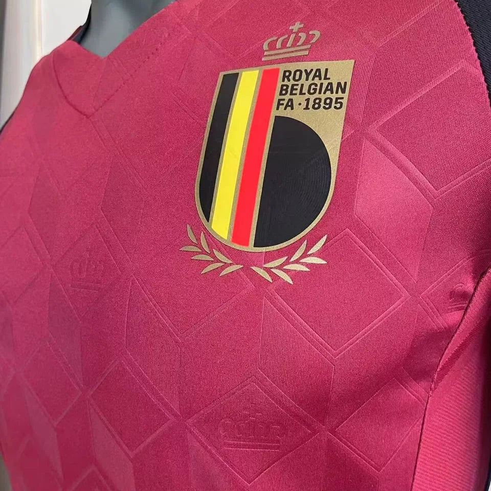 2024/25 Belgium Home Player Version Soccer Jersey Detail 2