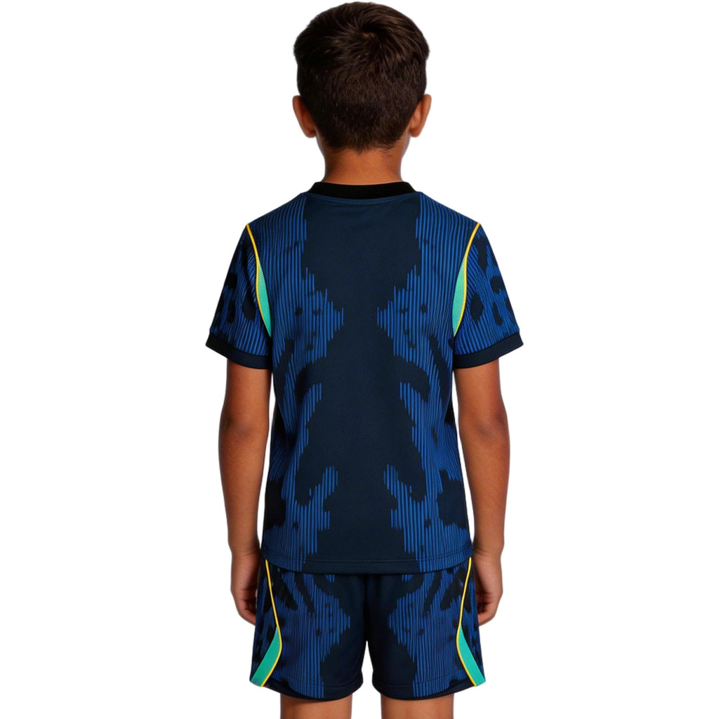 Kids Brazil Away Jersey Kit World Cup 2026 Back