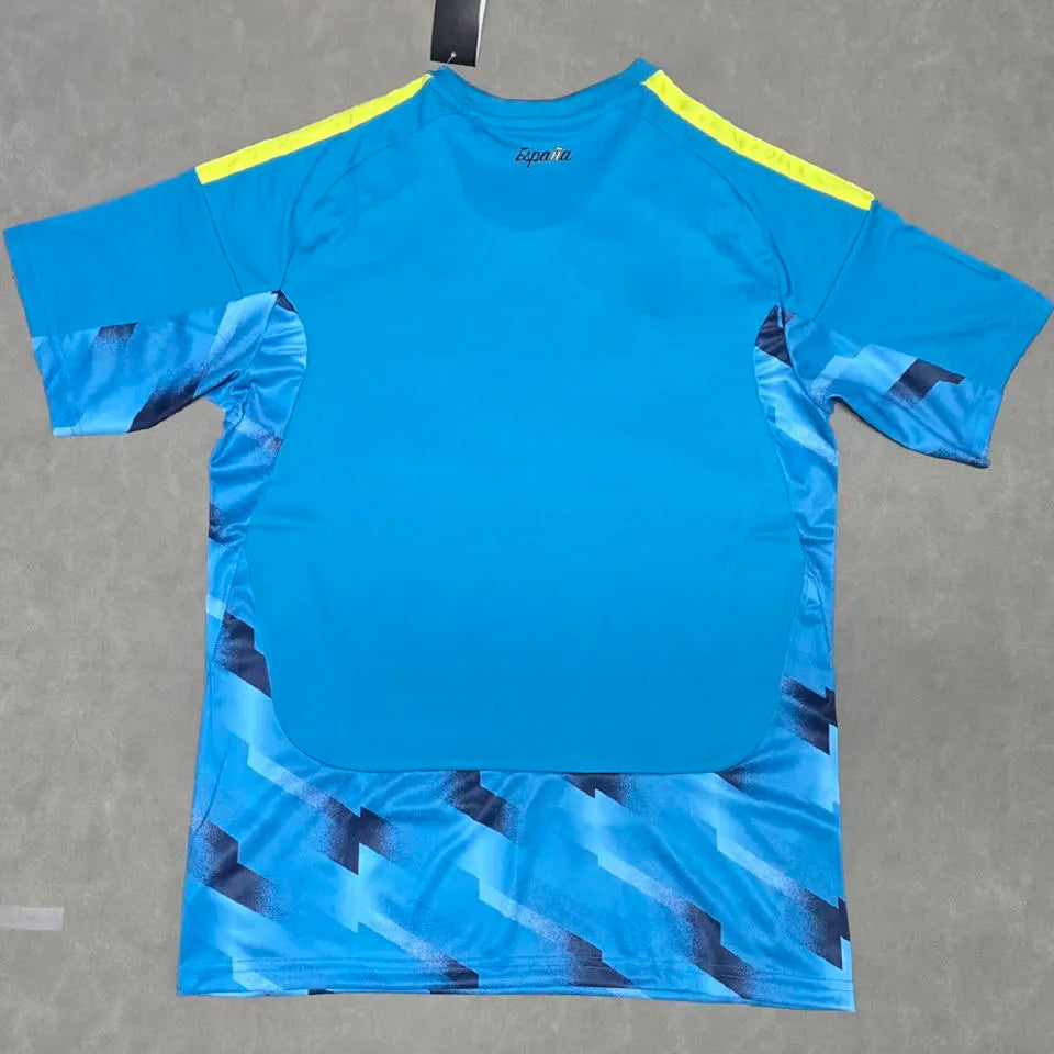 2026/27 Spain Goalkeeper Blue Fans Soccer Jersey Back