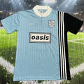 1996 AD x oasis x Bolt Makers Arms Blue Retro Fans Soccer Jersey Front