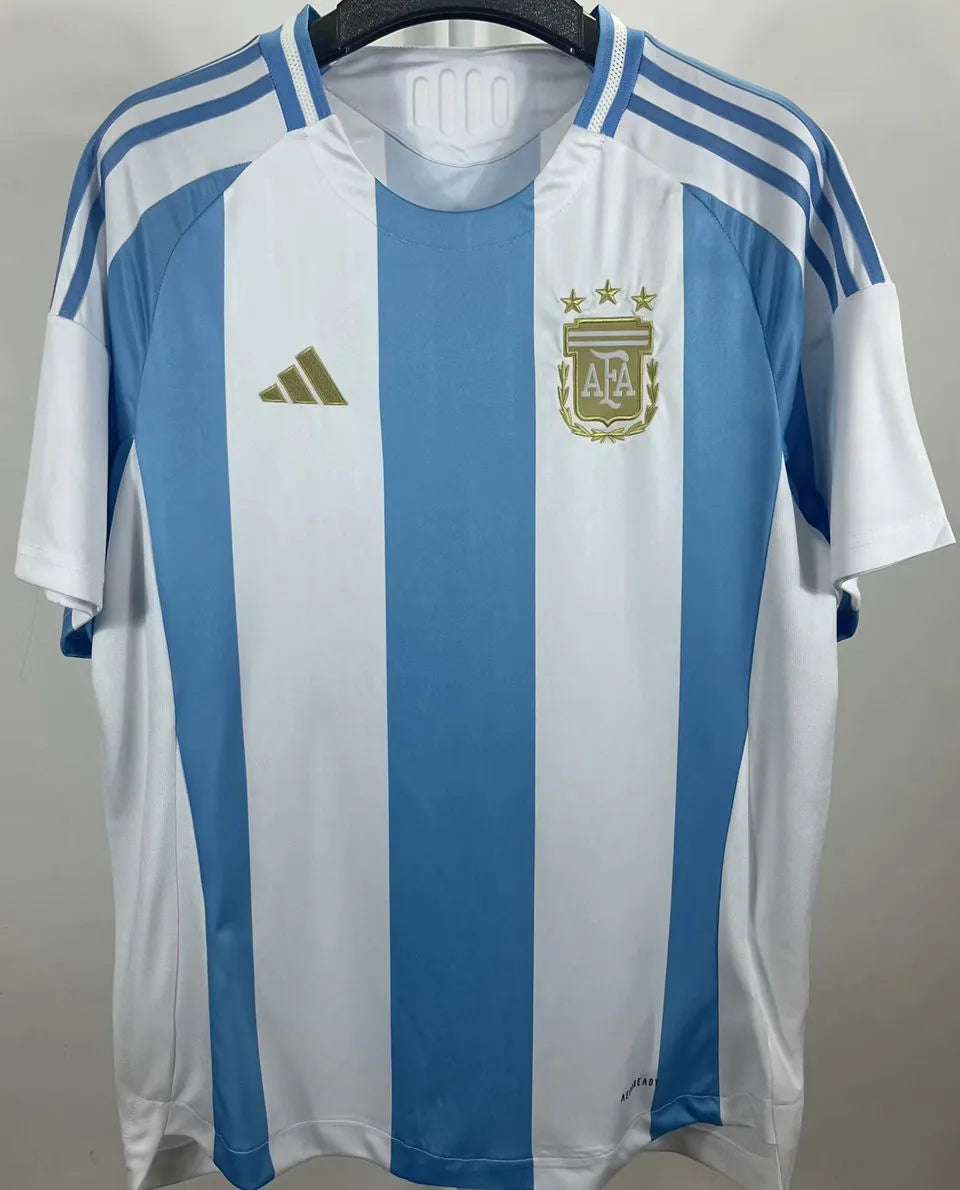 DE PAUL # 7 Argentina Home Fans Soccer Jersey 2024/25 ★★ Detail 1