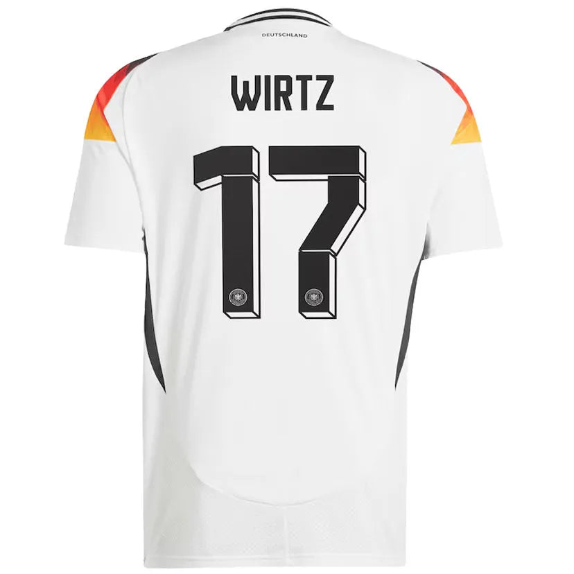 WIRTZ #17 Germany Home White Fans Soccer Jersey 2024/25 ★★ Front