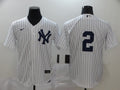Men's New York Yankees Derek Jeter #2 White Home Replica Player Name Jerseys