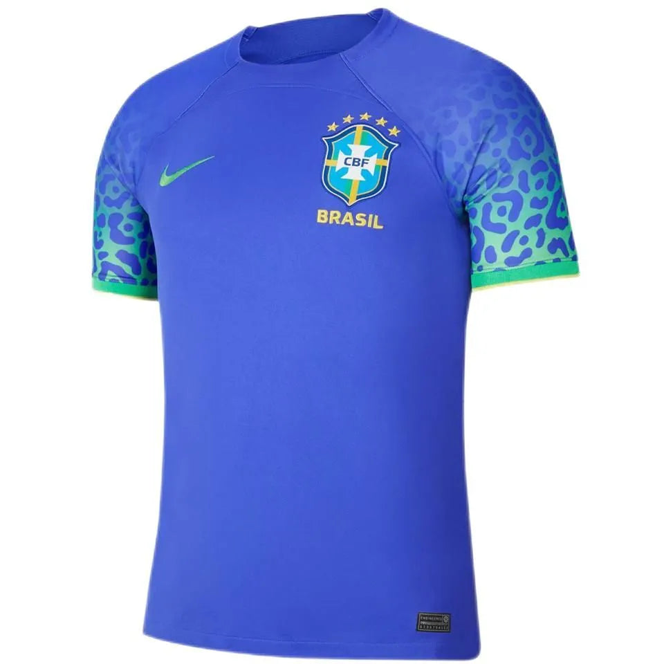 NEYMAR JR #10 Brazil Away Blue Fans Jersey 2022/23 ★★ Back