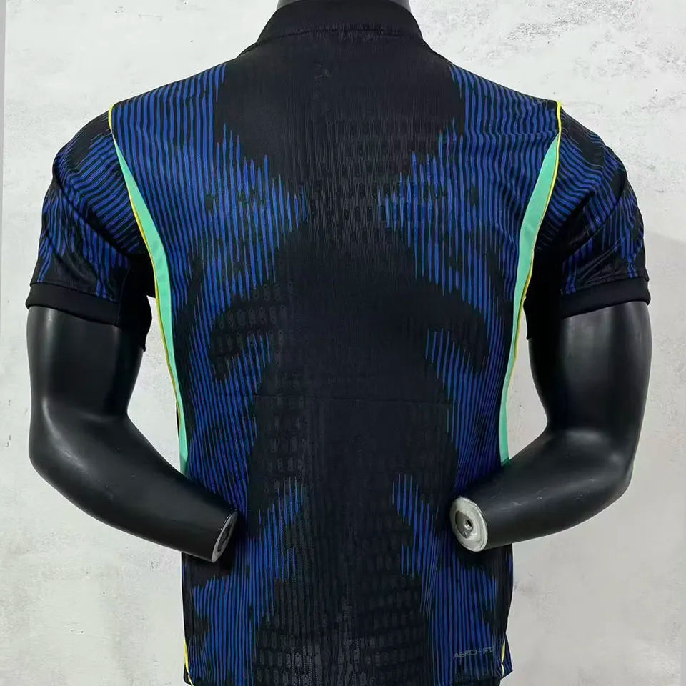 2026/27 Brazil Away Blue Player Version Soccer Jersey Back