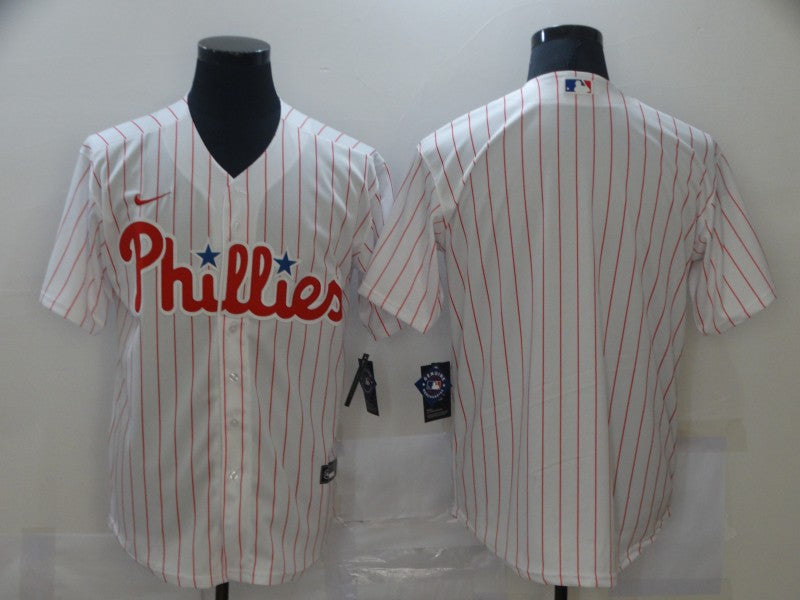 Men's Philadelphia Phillies White Home Replica Blank Jerseys