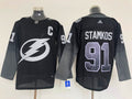 Men's Tampa Bay Lightning Steven Stamkos #91 Black Breakaway Player Jerseys