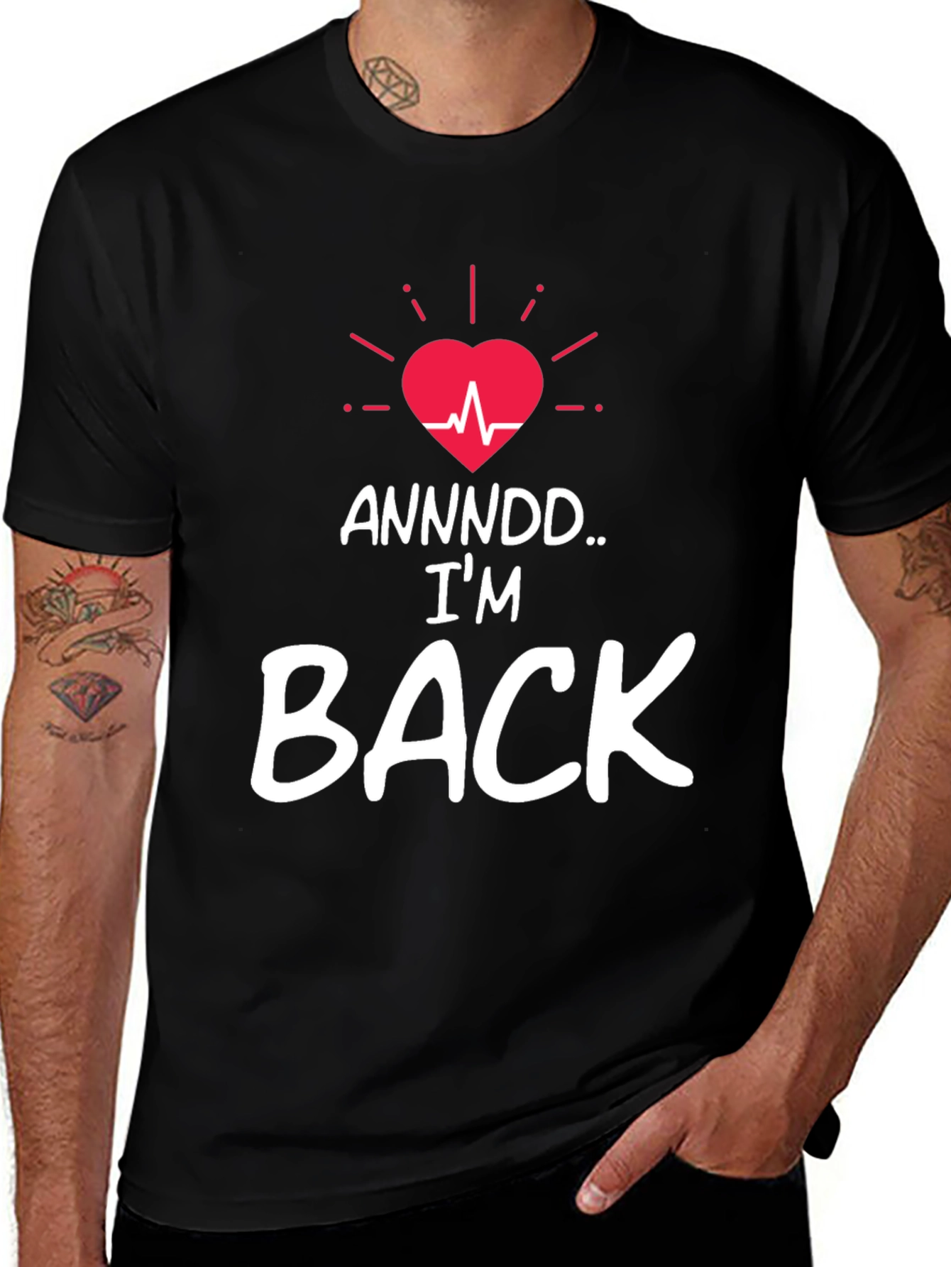 Im Back T-Shirt - Heartbeat Revival Graphic Tee