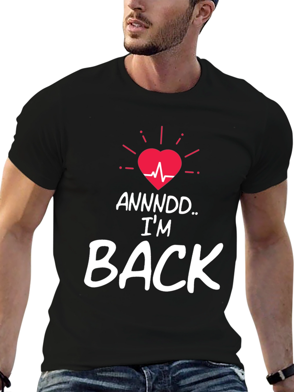 Im Back T-Shirt - Heartbeat Revival Graphic Tee