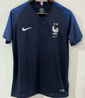 2018 France Home Retro Soccer Jersey Front