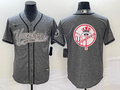 Men's New York Yankees Gray Replica Team Jerseys Joint Edition