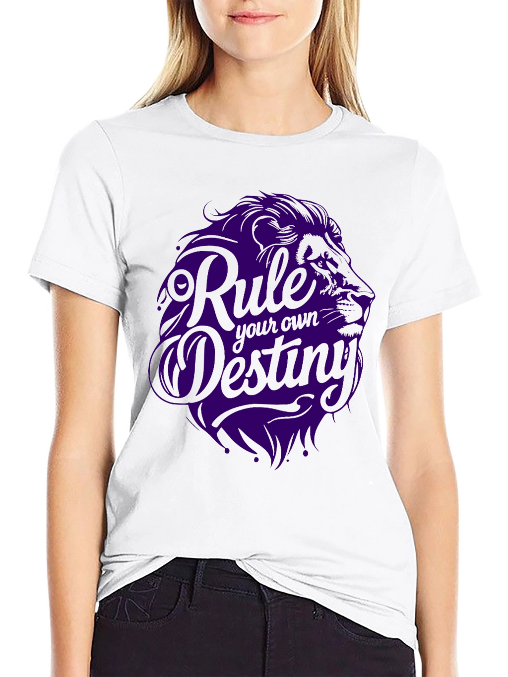 Rule Your Own Destiny Graphic Tee - Lion Design