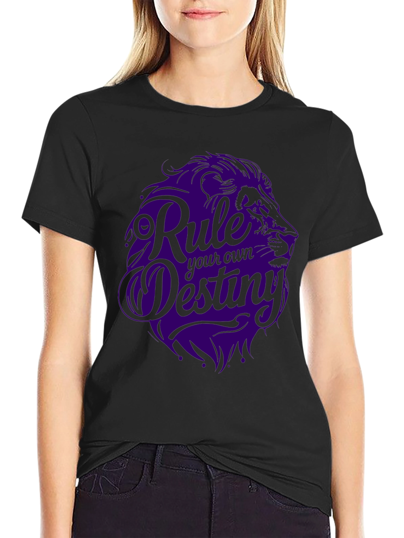 Rule Your Own Destiny Graphic Tee - Lion Design