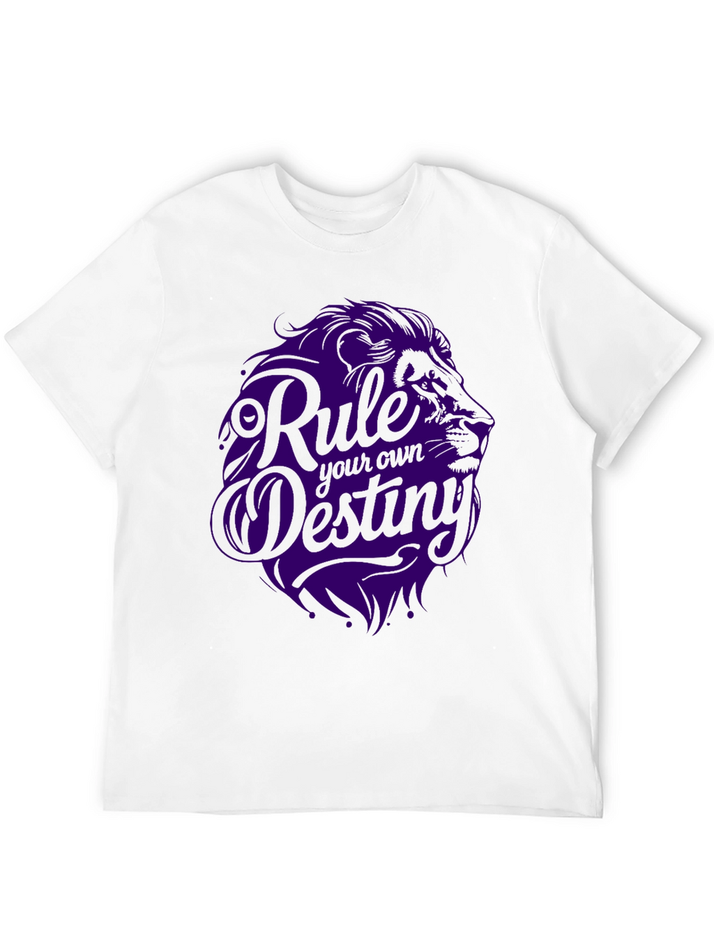 Rule Your Own Destiny Graphic Tee - Lion Design
