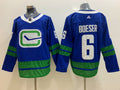 Men's Vancouver Canucks Brock Boeser #6 Blue Breakaway Jerseys