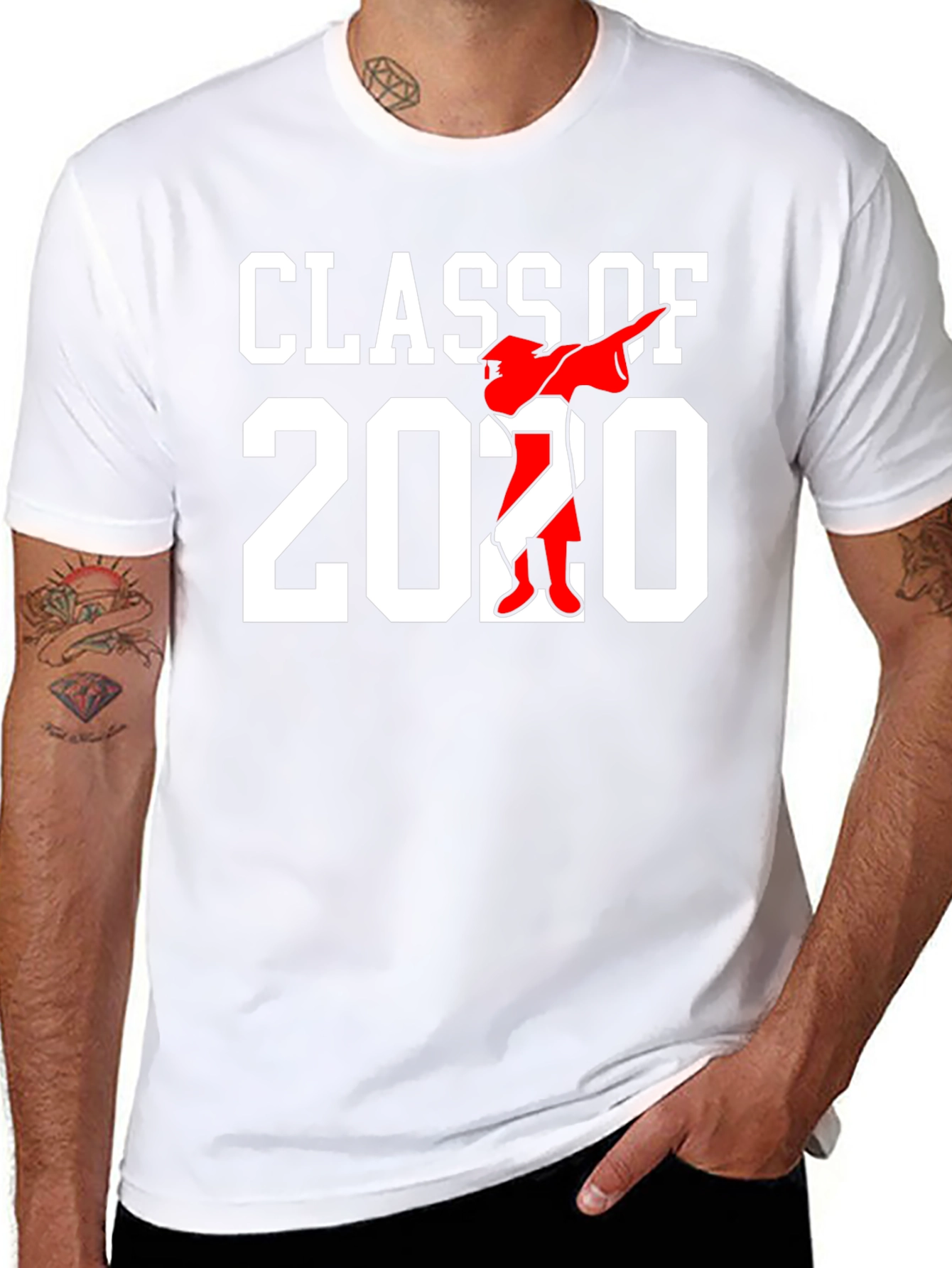 Class of 2020 T-Shirt Graduation Dabbing Design