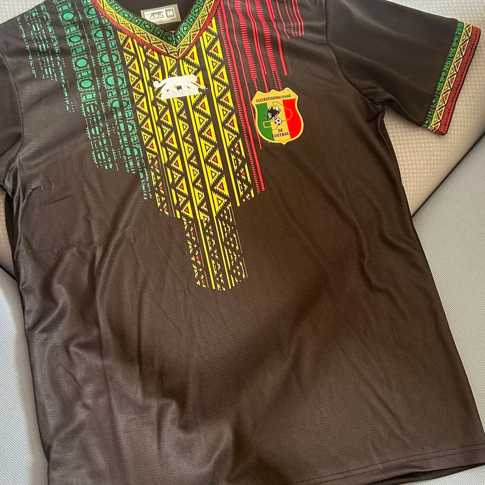 2024/25 Mali Away Black Fans Soccer Jersey Detail 4