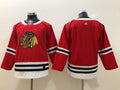 Men's Chicago Blackhawks Red Home Primegreen Authentic Blank Jerseys