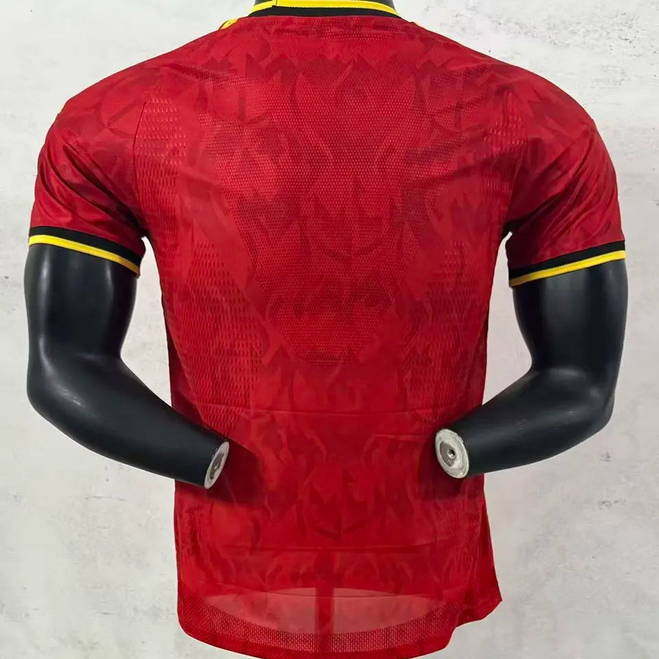 2026/27 Belgium Home Red Player Version Soccer Jersey Back