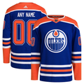 Men's Edmonton Oilers Royal Home Primegreen Authentic Pro Custom Jerseys
