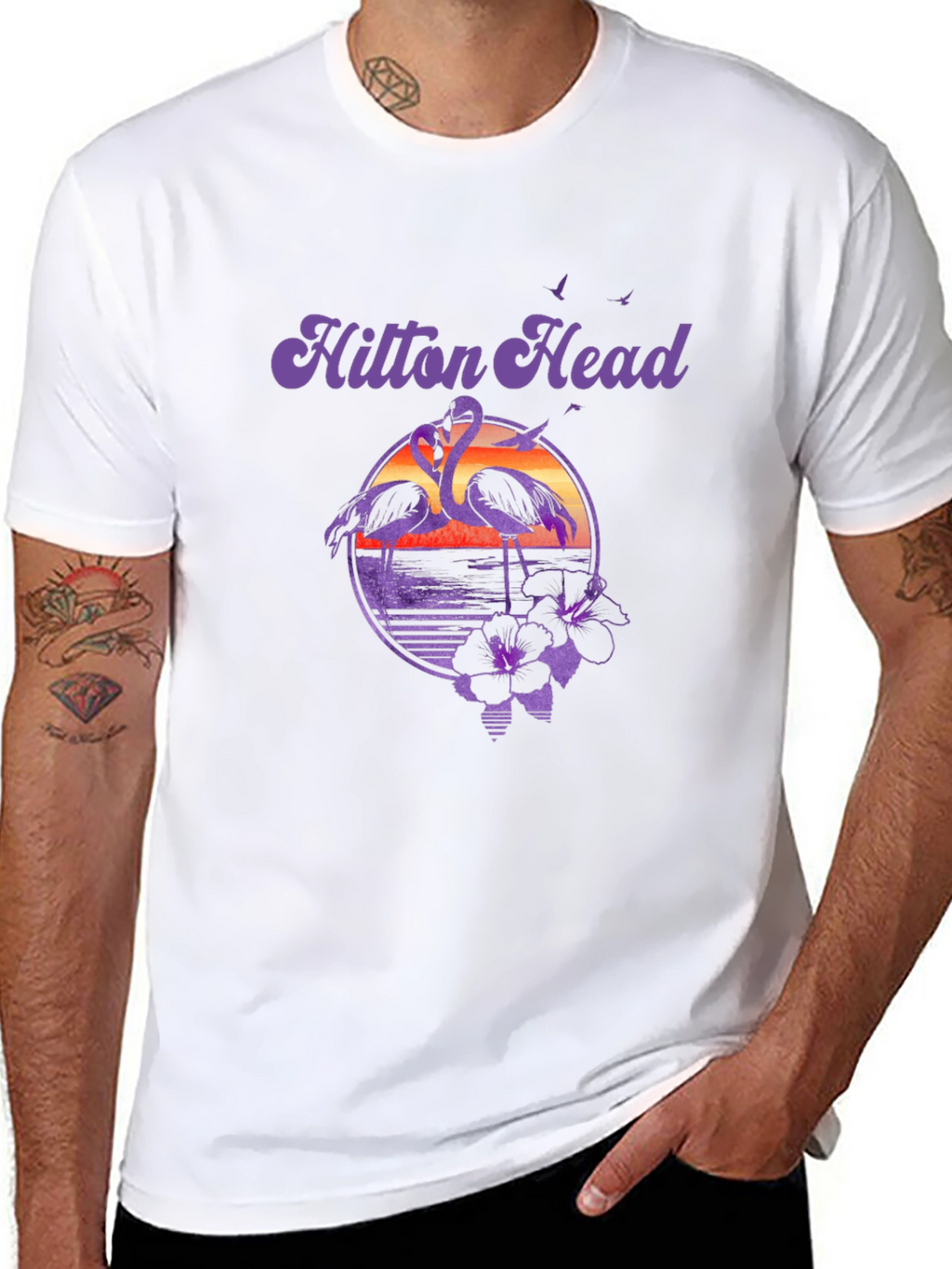 Hilton Head Flamingo Graphic Tee