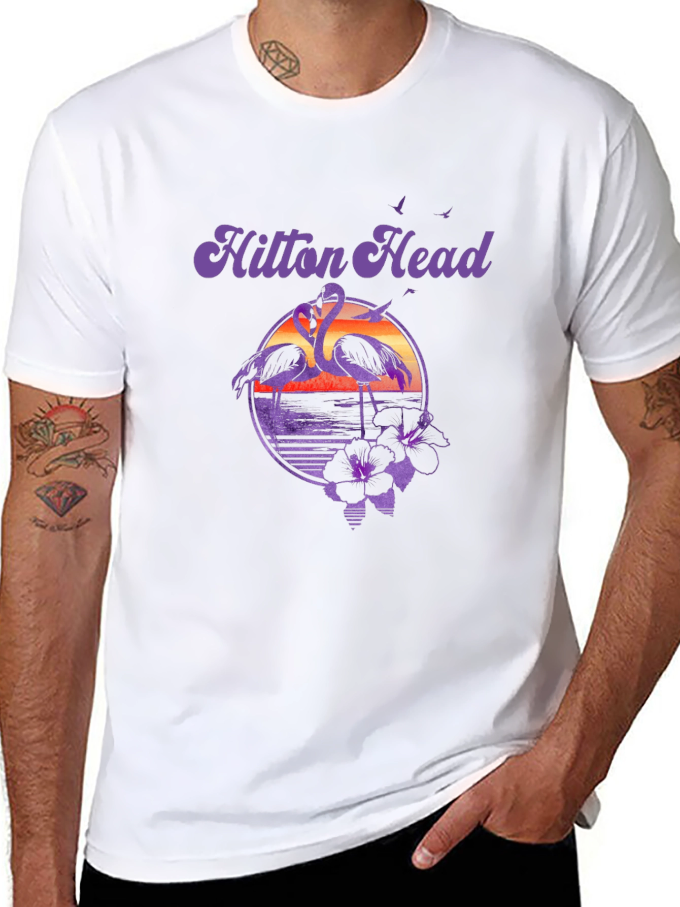 Hilton Head Flamingo Graphic Tee