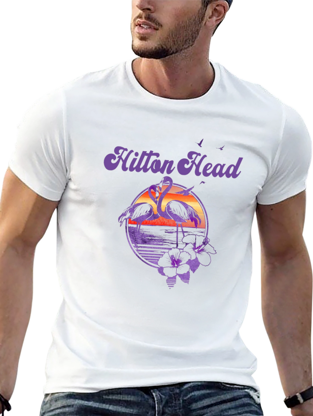 Hilton Head Flamingo Graphic Tee