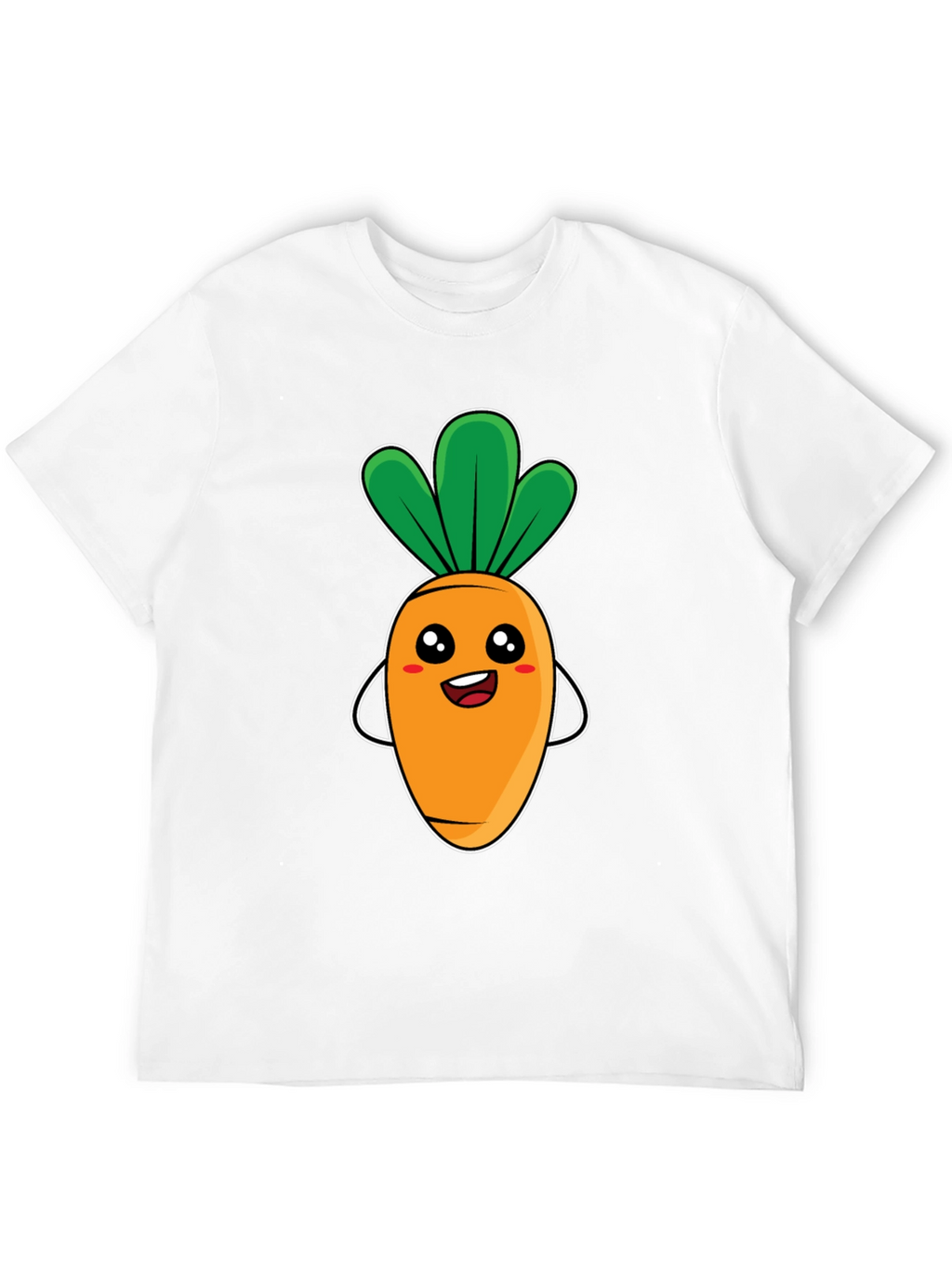 Cute Carrot Graphic Tee - Black Unisex T-Shirt