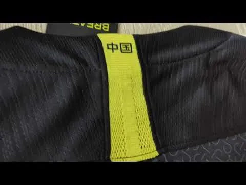 2019/20 China Away Black Fans Soccer Jersey Detail 1