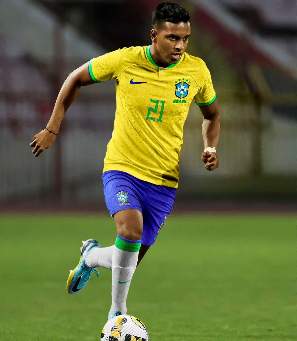 2022/23 Brazil Home Yellow Player Version Long Sleeve Jersey 长袖 Detail 2