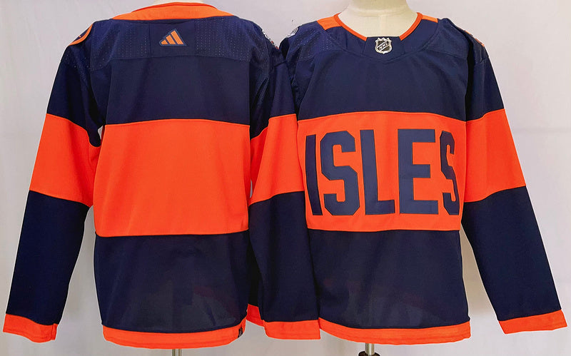 Men's New York Islanders Blue Blank Game Jerseys