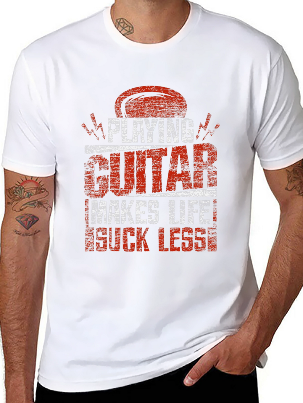 Playing Guitar Makes Life Suck Less T-Shirt