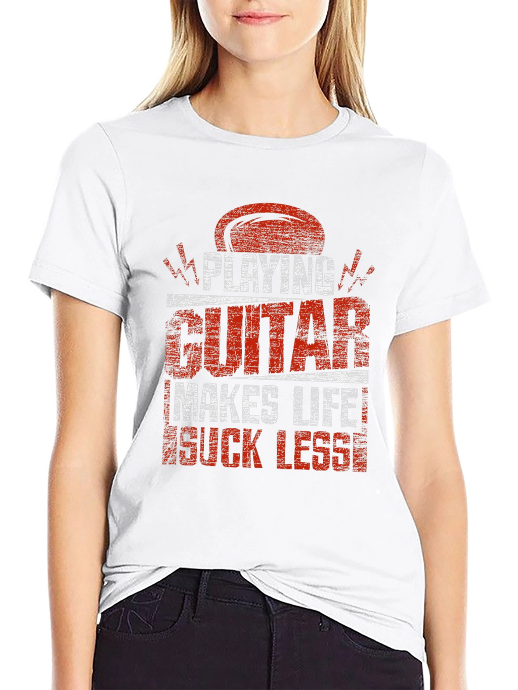 Playing Guitar Makes Life Suck Less T-Shirt