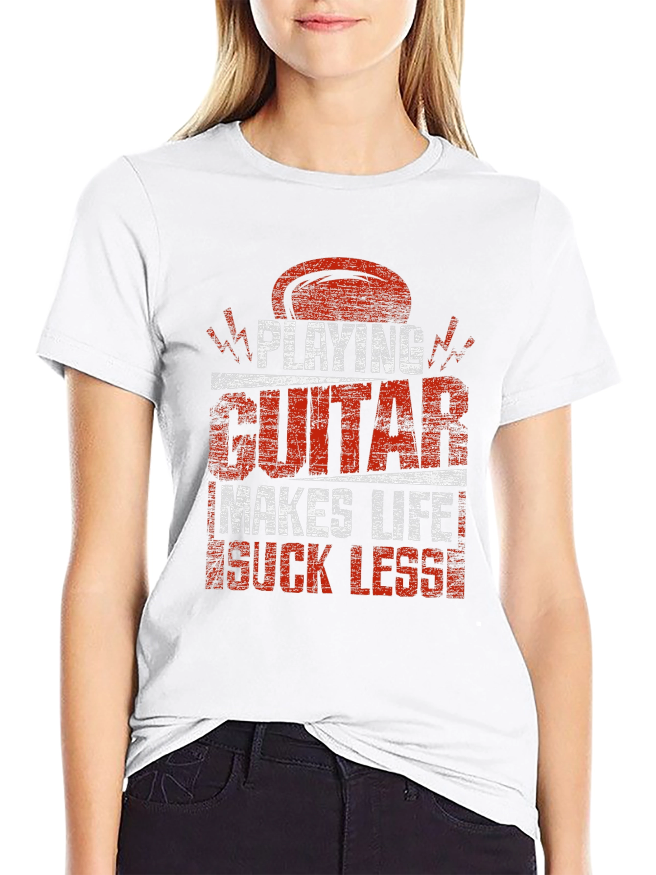 Playing Guitar Makes Life Suck Less T-Shirt