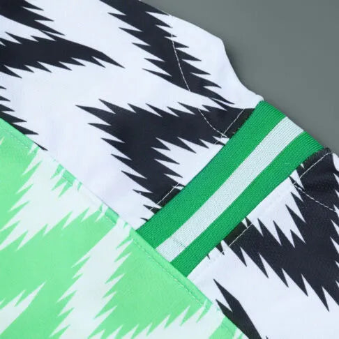 2018 Nigeria Home Green Fans Soccer Jersey Detail 2