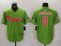 Men's Philadelphia Phillies Nick Castellanos #8 Green Limited Player Jerseys