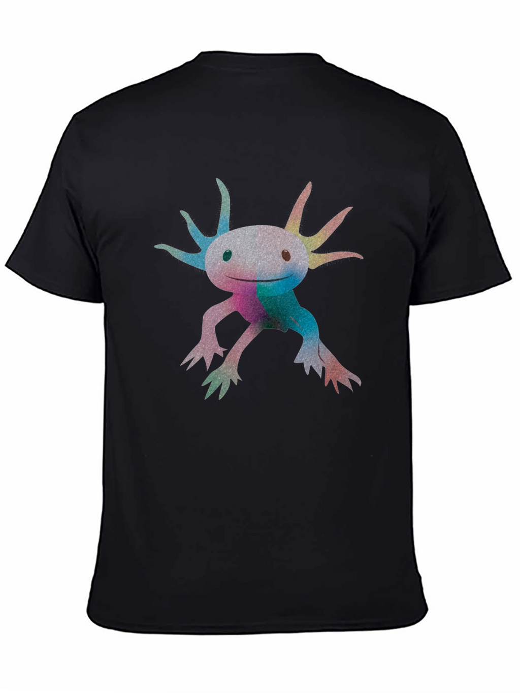 Axolotl Graphic Black T-Shirt