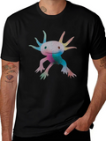 Axolotl Graphic Black T-Shirt