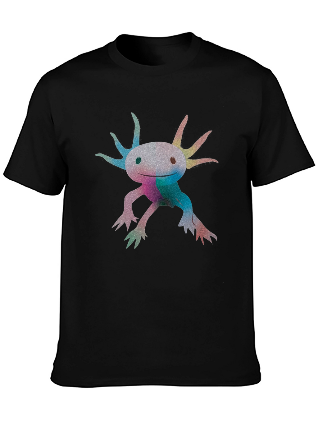 Axolotl Graphic Black T-Shirt