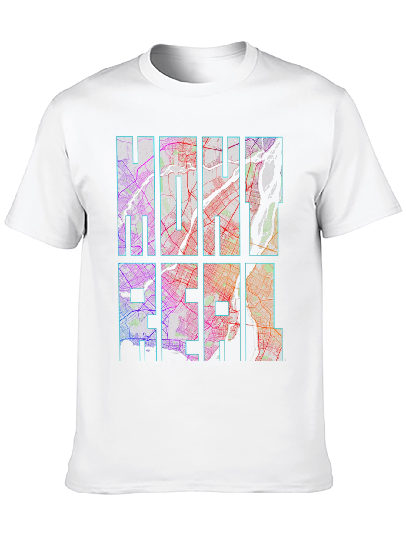 Montreal City Map T-Shirt
