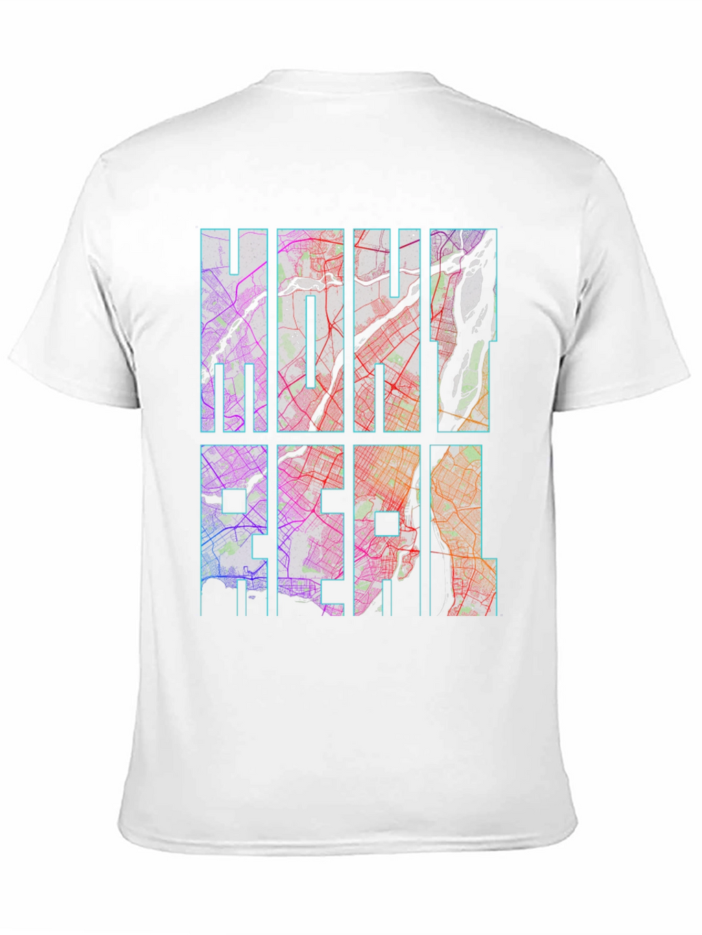 Montreal City Map T-Shirt