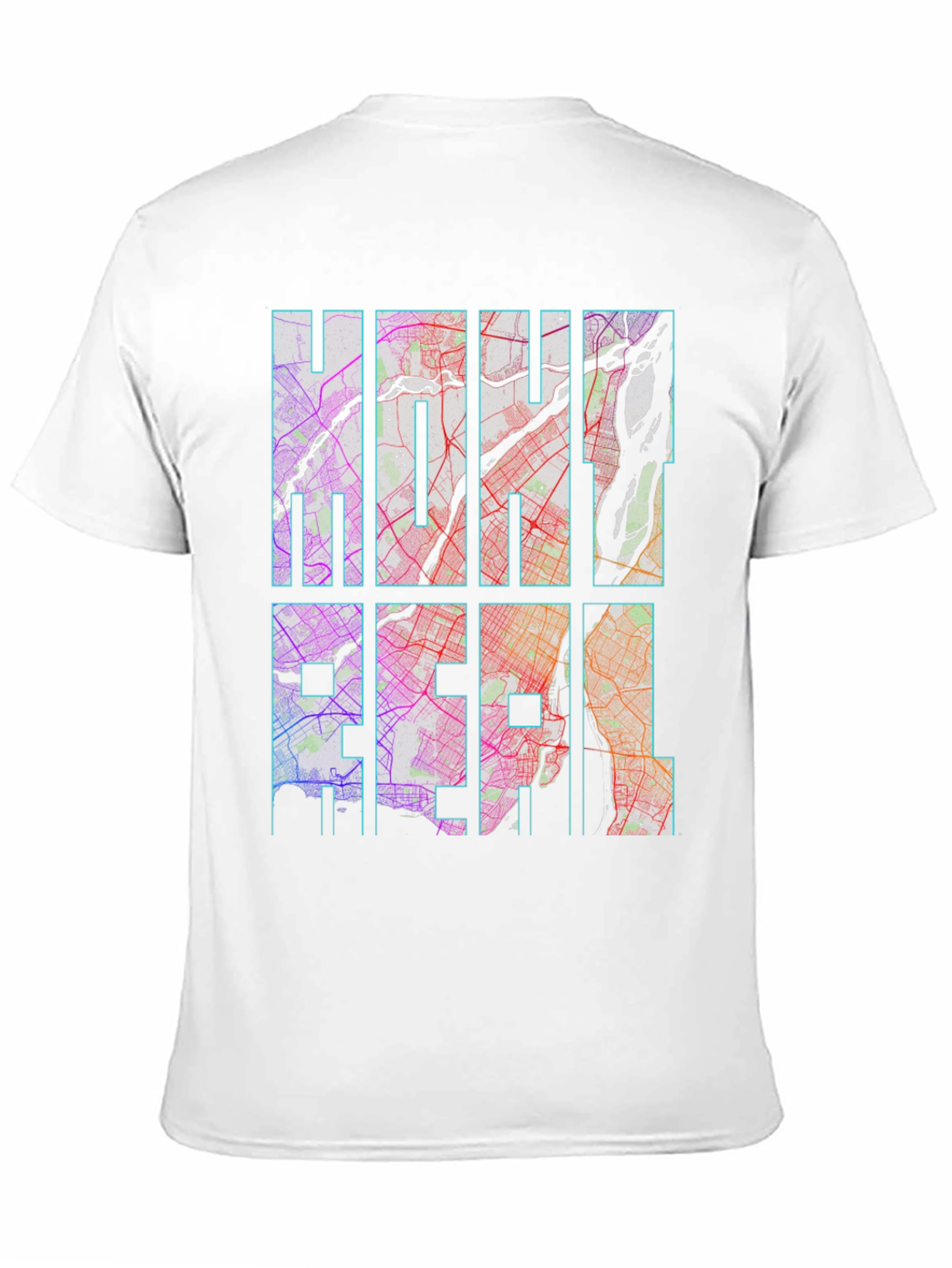 Montreal City Map T-Shirt