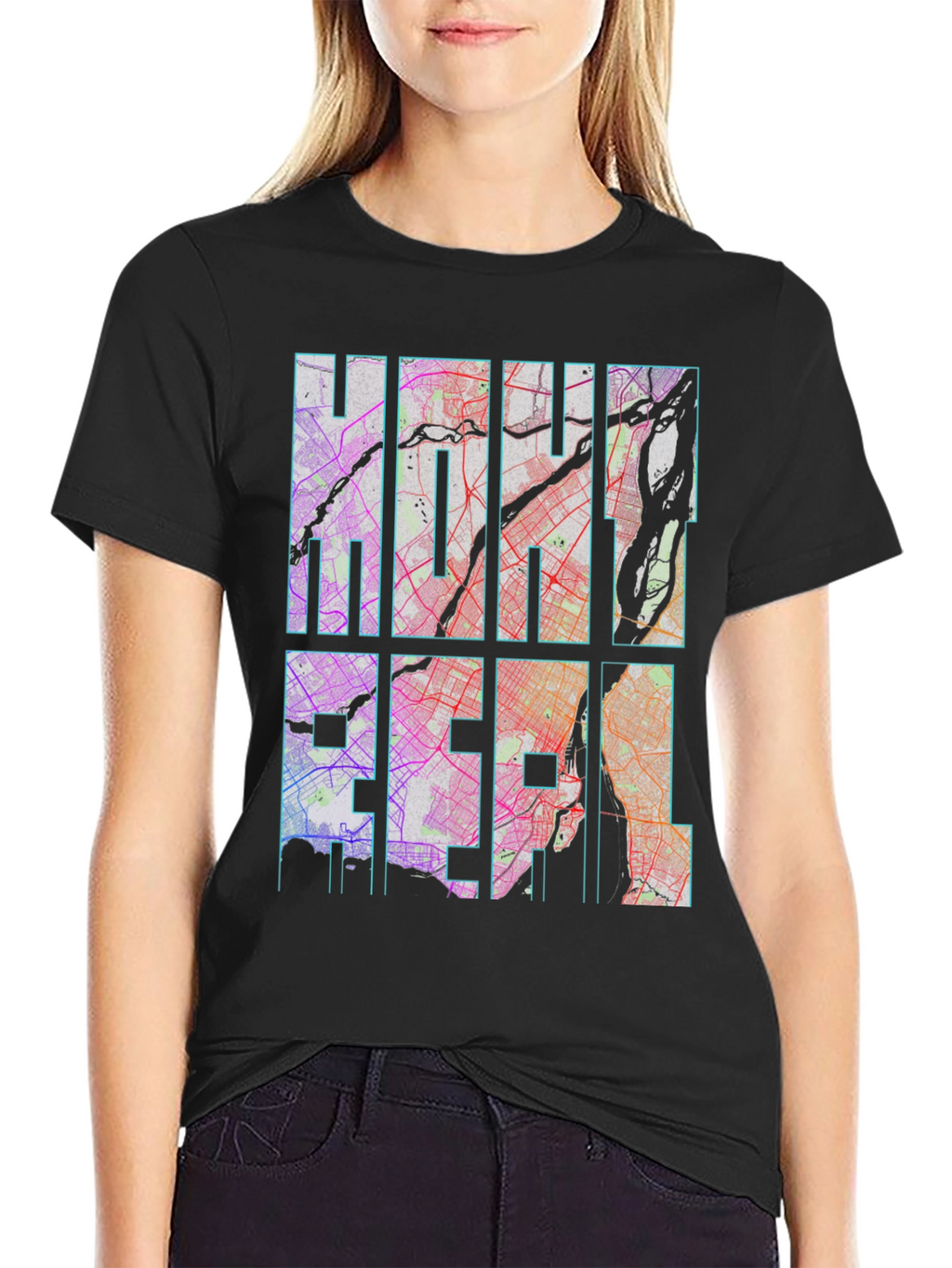 Montreal City Map T-Shirt