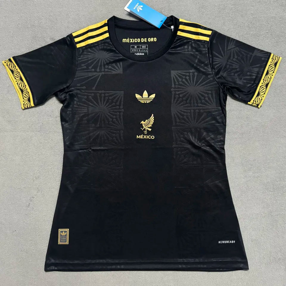 2025 Mexico Black Special Edition México de Oro Women Soccer Jersey 女 Front