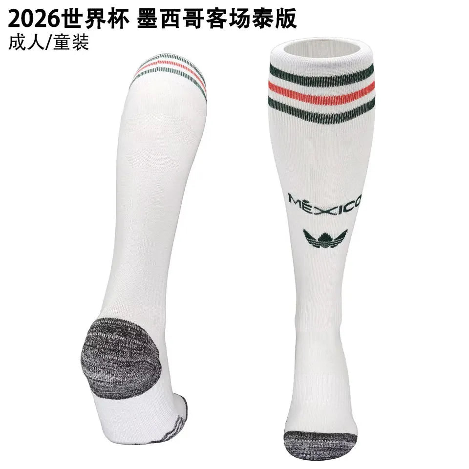 2026/27 Mexico White Retro Style Soccer Jersey Detail 1