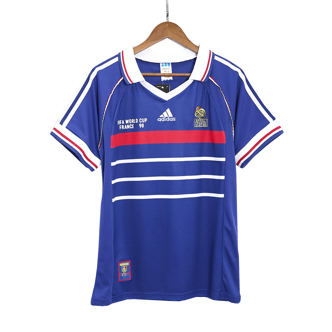France World Cup Home Jersey Retro 1998 Front