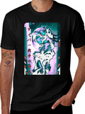 Cyberpunk Anime Girl Graphic T-Shirt